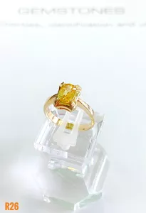 NHẪN BẠC XI SAPPHIRE VÀNG TỰ NHIÊN
