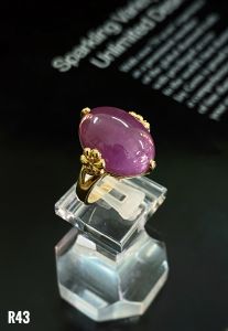 NHẪN BẠC XI RUBY TỰ NHIÊN