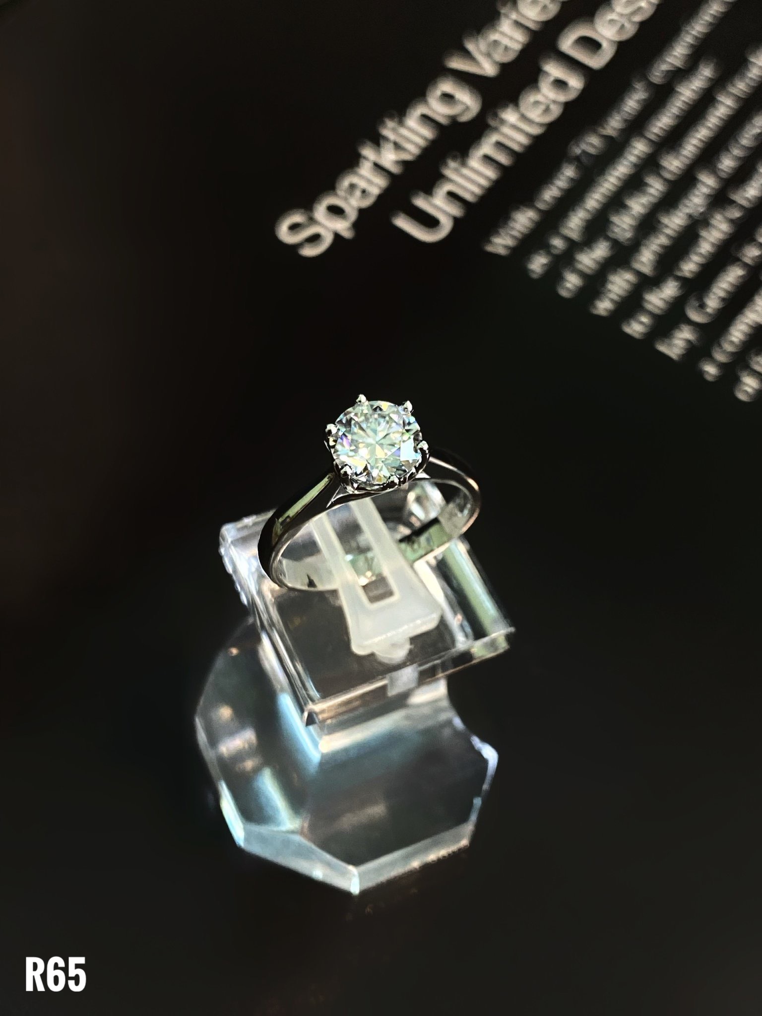 NHẪN BẠC XI ĐÁ MOISSANITE
