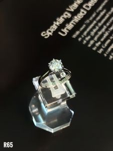 NHẪN BẠC XI ĐÁ MOISSANITE