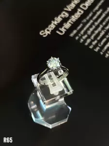 NHẪN BẠC XI ĐÁ MOISSANITE