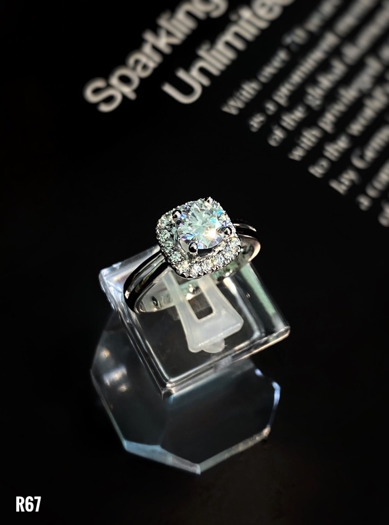 NHẪN BẠC ĐÁ MOISSANITE