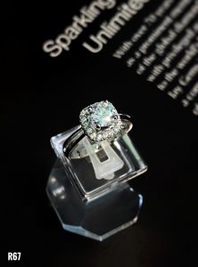 NHẪN BẠC ĐÁ MOISSANITE