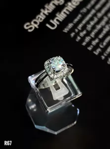 NHẪN BẠC ĐÁ MOISSANITE