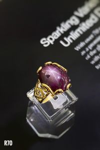 NHẪN BẠC XI ĐÁ RUBY SAO TỰ NHIÊN