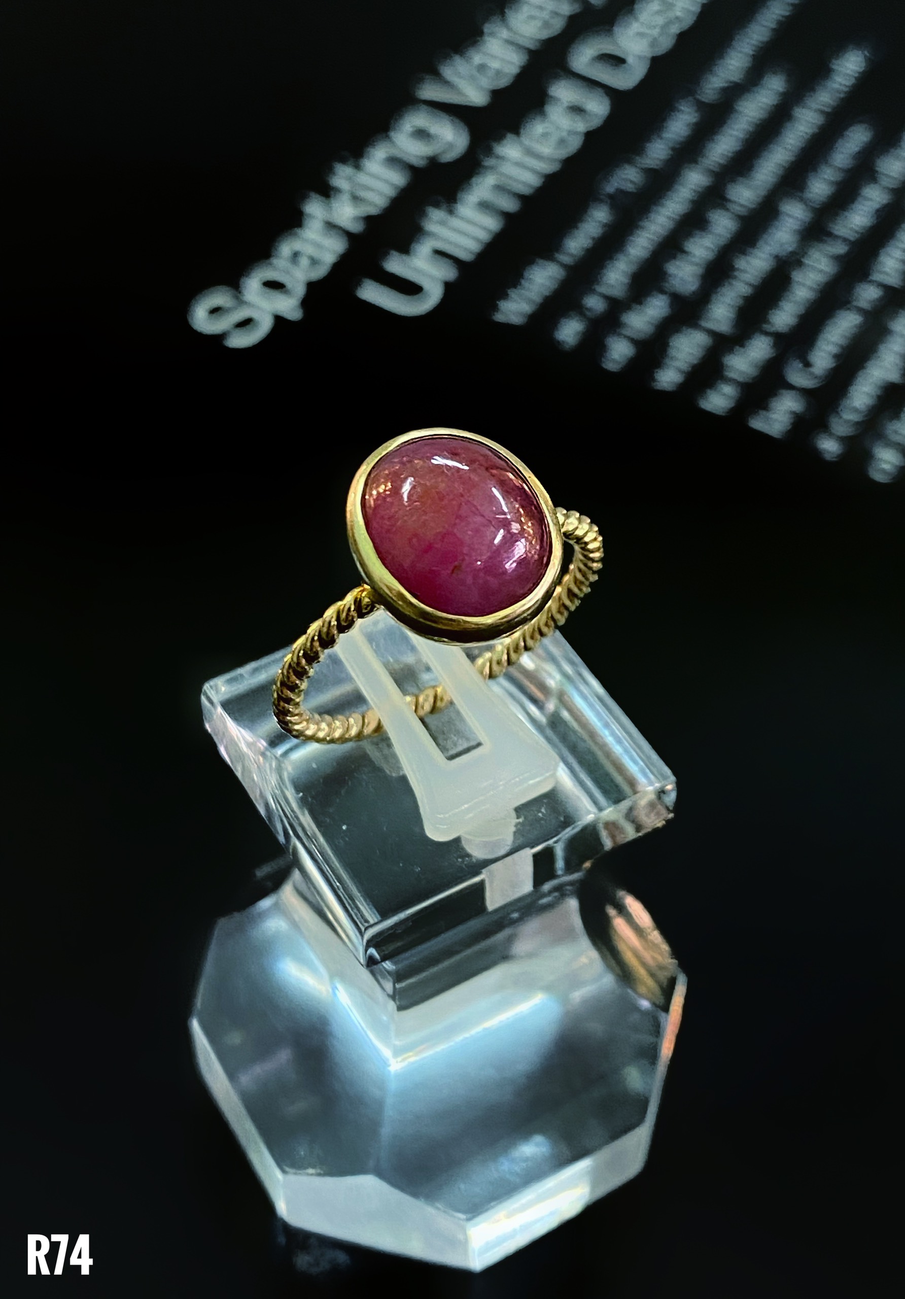NHẪN BẠC XI ĐÁ RUBY TỰ NHIÊN