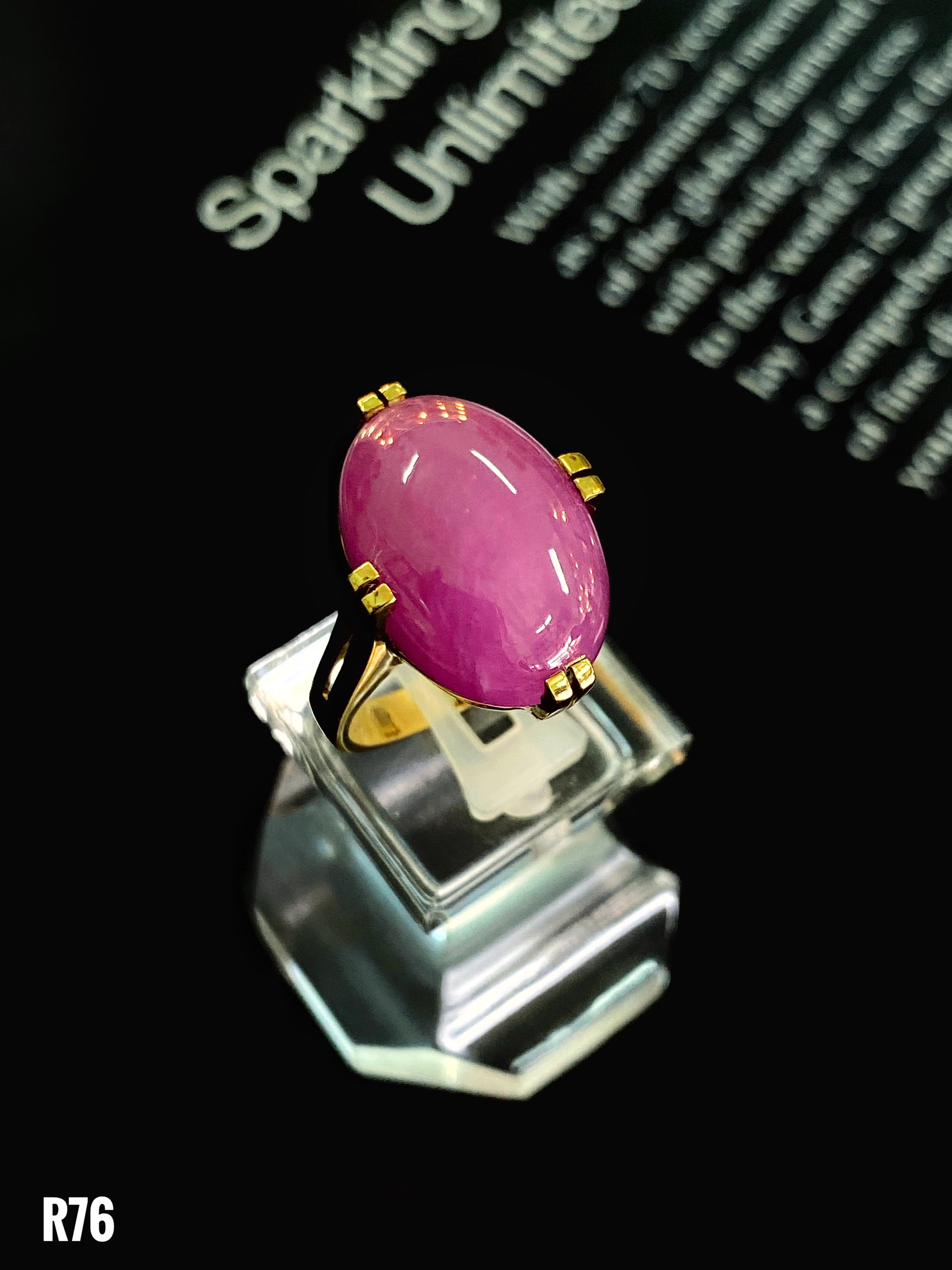 NHẪN BẠC XI ĐÁ RUBY TỰ NHIÊN