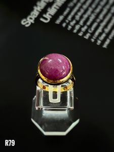 NHẪN BẠC ĐÁ RUBY TỰ NHIÊN
