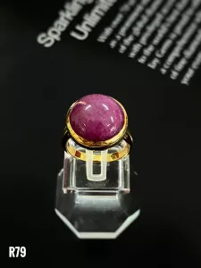 NHẪN BẠC ĐÁ RUBY TỰ NHIÊN
