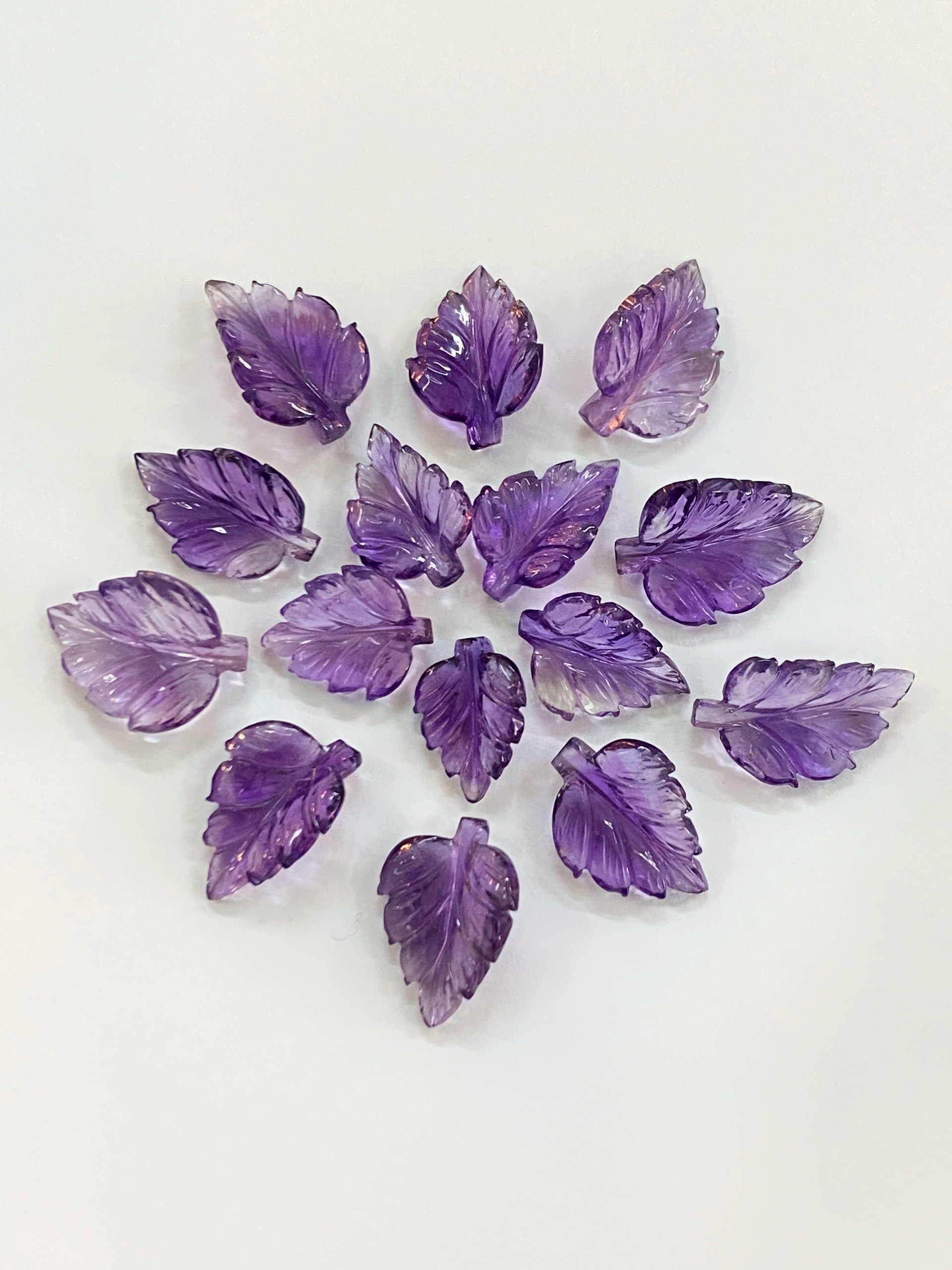 LÁ HOA ĐÁ AMETHYST TỰ NHIÊN