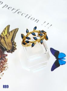 NHẪN  BẠC XI  SAPPHIRE TỰ NHIÊN