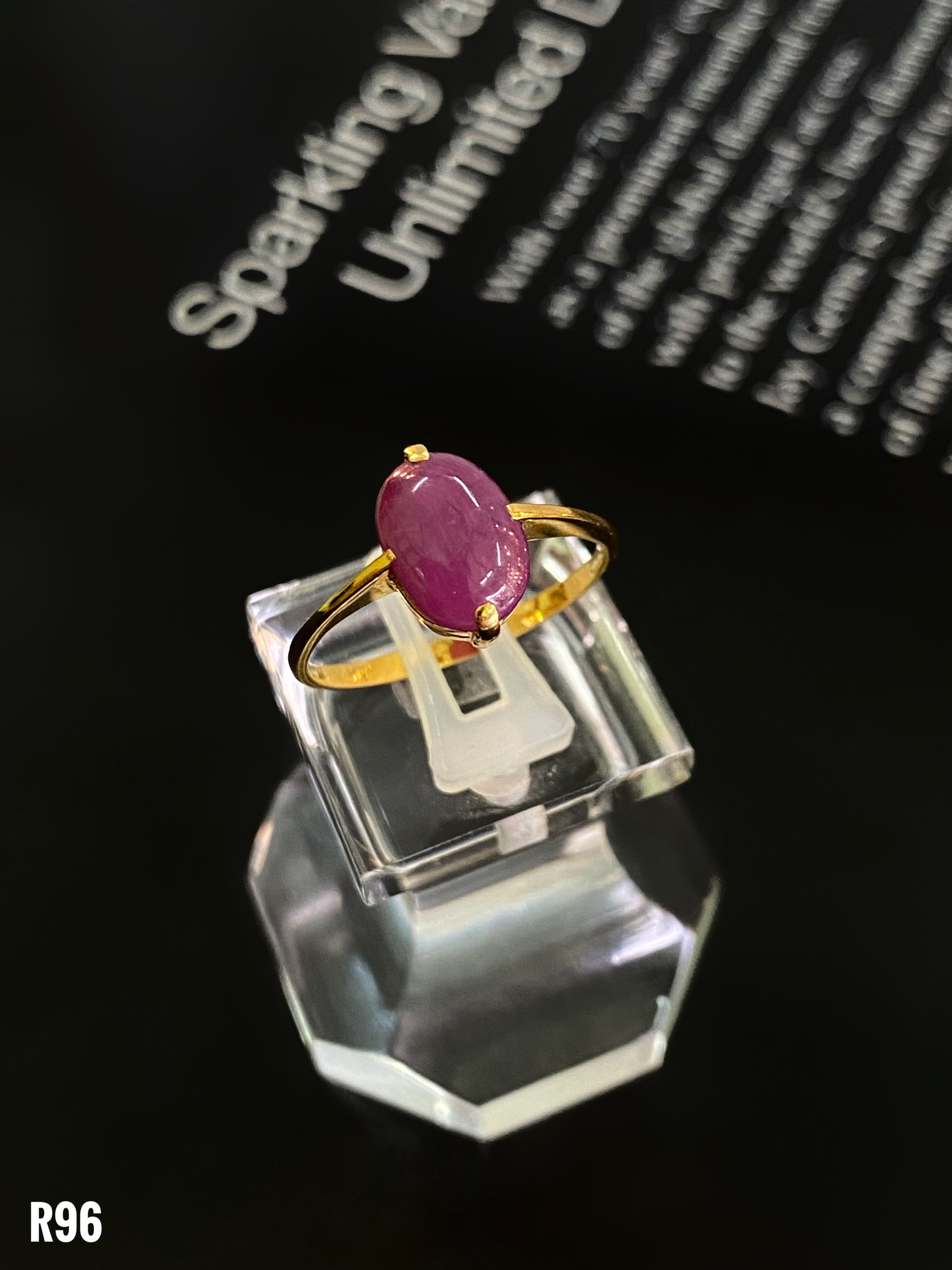 NHẪN BẠC XI ĐÁ RUBY TỰ NHIÊN