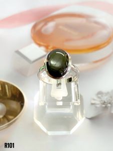 NHẪN  BẠC XI  SAPPHIRE SAO TỰ NHIÊN
