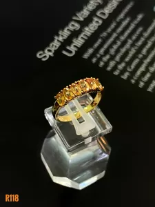 NHẪN BẠC XI ĐÁ SAPPHIRE TỰ NHIÊN