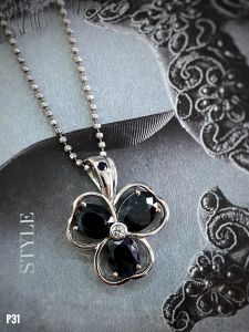 MẶT DÂY BẠC ĐÁ SAPPHIRE TỰ NHIÊN