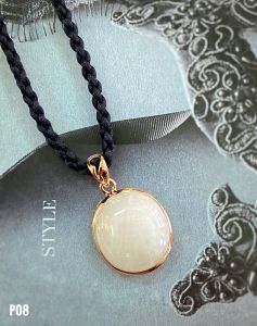 MẶT DÂY BẠC XI ĐÁ SAPPHIRE TRẮNG TỰ NHIÊN