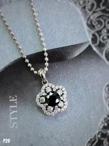 MẶT DÂY BẠC ĐÁ SAPPHIRE TỰ NHIÊN