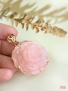 MẶT DÂY BẠC XI THẠCH ANH HỒNG TỰ NHIÊN