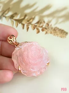 MẶT DÂY BẠC XI THẠCH ANH HỒNG TỰ NHIÊN