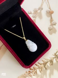 MẶT DÂY BẠC XI NGỌC JADEITE TỰ NHIÊN