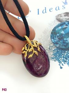 MẶT DÂY BẠC XI RUBY HOÀN TOÀN TỰ NHIÊN