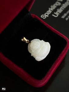 MẶT DÂY PHẬT DI LẶC NGỌC JADEITE TỰ NHIÊN