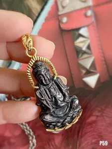 MẶT DÂY BẠC XI PHẬT BÀ ĐÁ SAPPHIRE TỰ NHIÊN