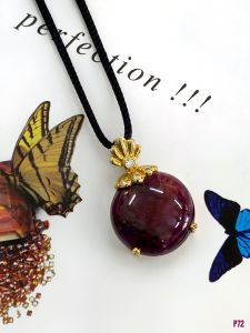 MẶT DÂY BẠC XI ĐÁ RUBY TỰ NHIÊN