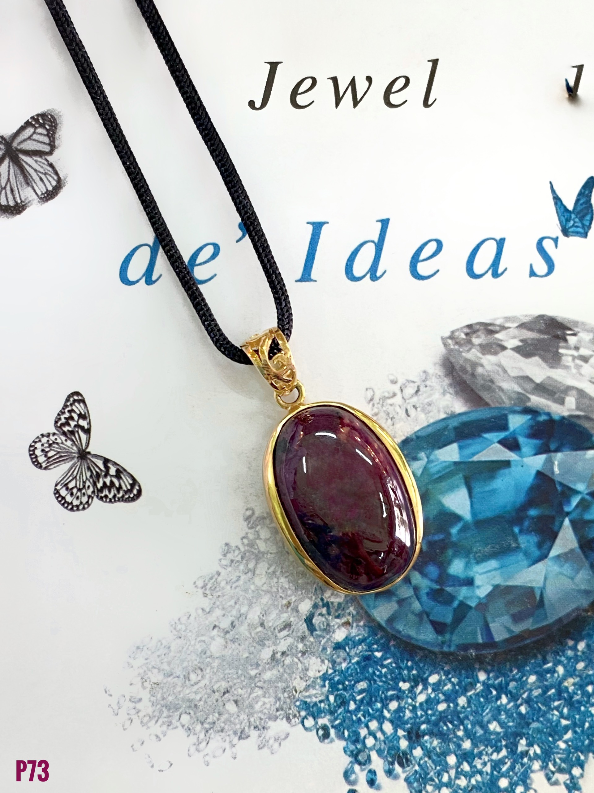 MẶT DÂY BẠC XI ĐÁ RUBY TỰ NHIÊN