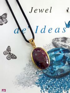 MẶT DÂY BẠC XI ĐÁ RUBY TỰ NHIÊN