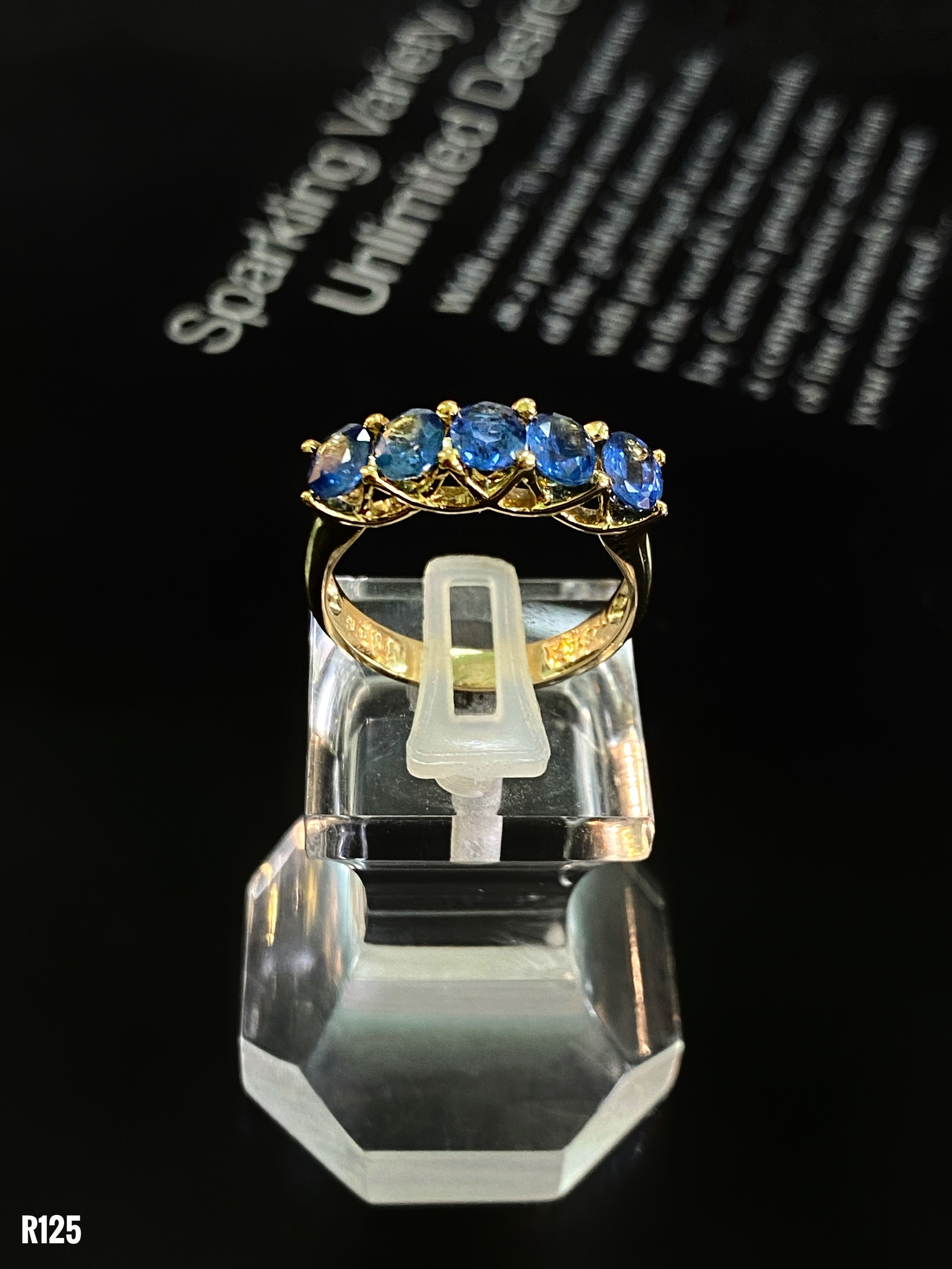 NHẪN BẠC XI SAPPHIRE TỰ NHIÊN