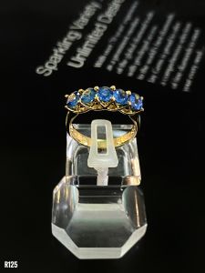NHẪN BẠC XI SAPPHIRE TỰ NHIÊN
