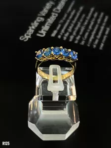 NHẪN BẠC XI SAPPHIRE TỰ NHIÊN