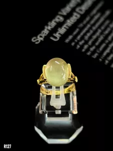 NHẪN BẠC XI NGỌC JADEITE TỰ NHIÊN