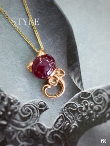 MẶT DÂY BẠC XI ĐÁ RUBY TỰ NHIÊN