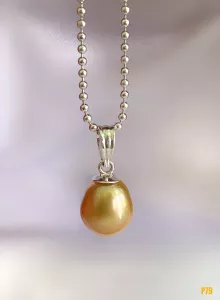 MẶT DÂY BẠC XI NGỌC TRAI SOUTH SEA TỰ NHIÊN