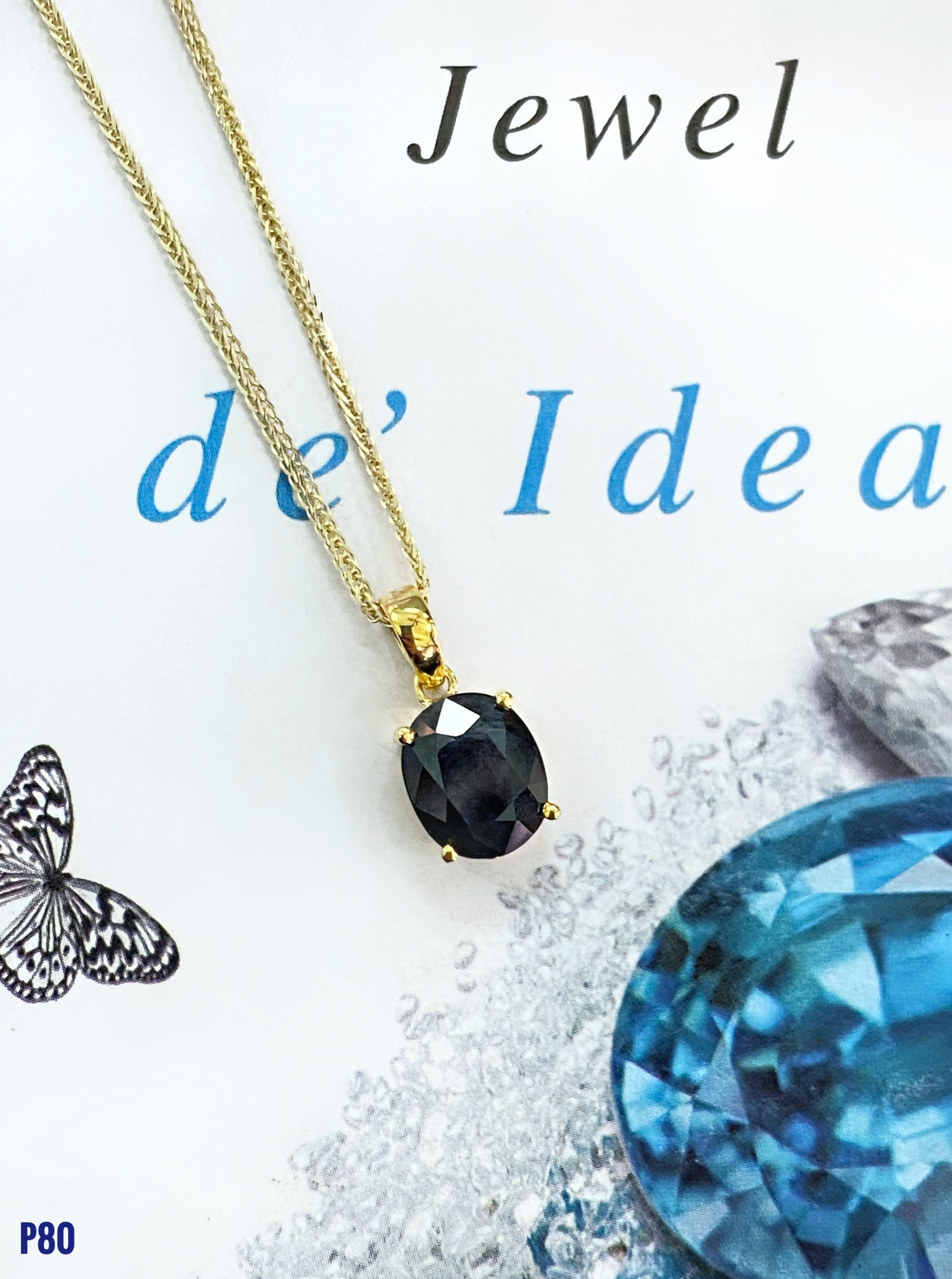 MẶT DÂY BẠC XI SAPPHIRE TỰ NHIÊN