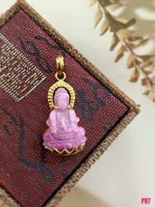MẶT DÂY BẠC XI PHẬT BÀ ĐÁ RUBY TỰ NHIÊN
