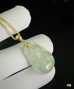 MẶT DÂY BẠC XI NGỌC JADEITE TỰ NHIÊN