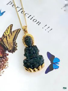 MẶT DÂY BẠC XI PHẬT BÀ NGỌC JADEITE TỰ NHIÊN