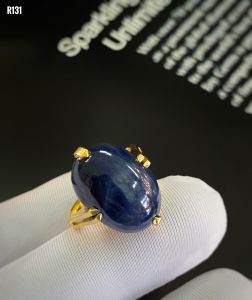 NHẪN BẠC XI SAPPHIRE TỰ NHIÊN
