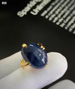 NHẪN BẠC XI SAPPHIRE TỰ NHIÊN