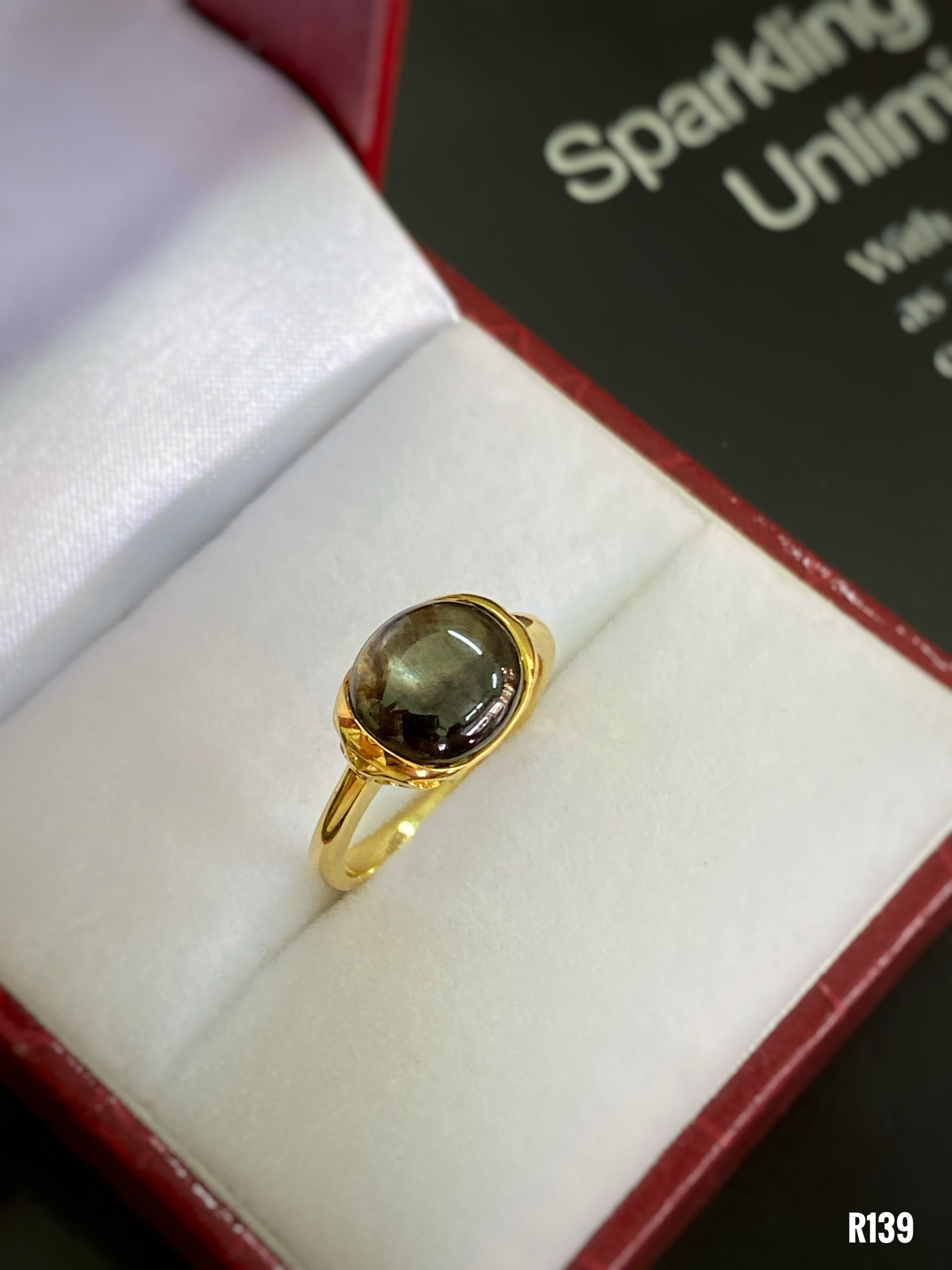 NHẪN BẠC XI ĐÁ SAPPHIRE TỰ NHIÊN