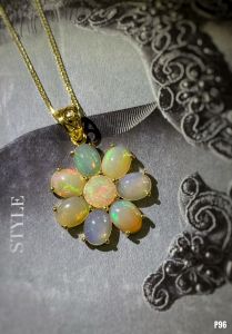 MẶT DÂY BẠC XI ĐÁ OPAL TỰ NHIÊN