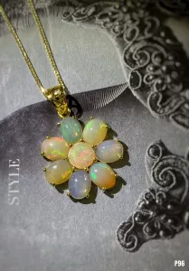 MẶT DÂY BẠC XI ĐÁ OPAL TỰ NHIÊN