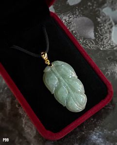 MẶT DÂY BẠC XI NGỌC JADEITE TỰ NHIÊN