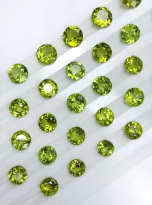 NATURAL PERIDOT- ĐÁ PERIDOT TỰ NHIÊN SIZE 5-6-7MM