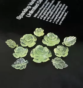 HOA HỒNG ĐÁ PREHNITE TỰ NHIÊN