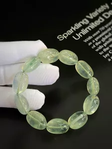 VÒNG TAY ĐÁ PREHNITE TỰ NHIÊN