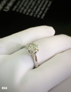 NHẪN  BẠC XI  ĐÁ MOISSANITE